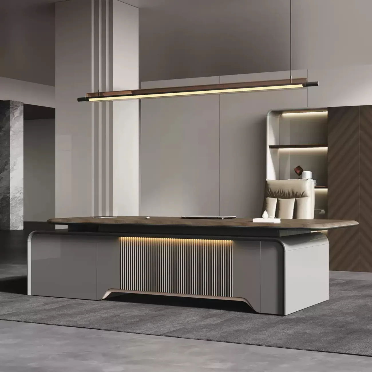 Роскошный стол руководителя Baishengfeng из ДСП OS39977-32