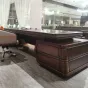 Премиальный стол руководителя Baishengfeng с кожей и подсветкой OS39984-32