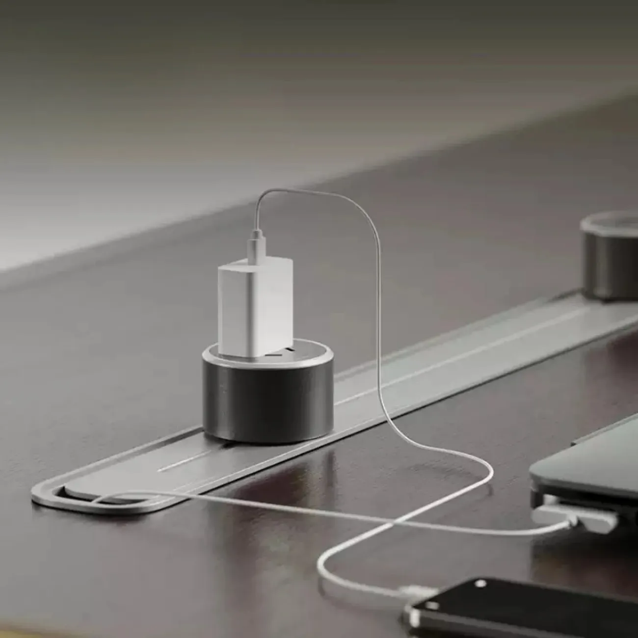 Премиальный стол руководителя Baishengfeng с кожей и подсветкой OS39984-32