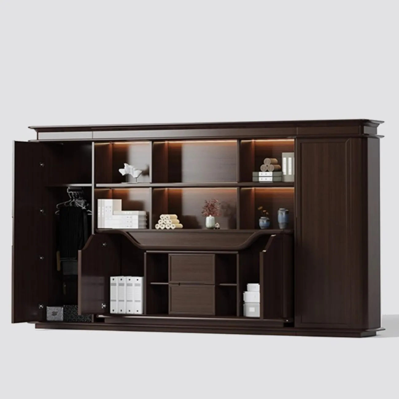 Роскошный офисный шкаф Baishengfeng с подсветкой SH39985-32