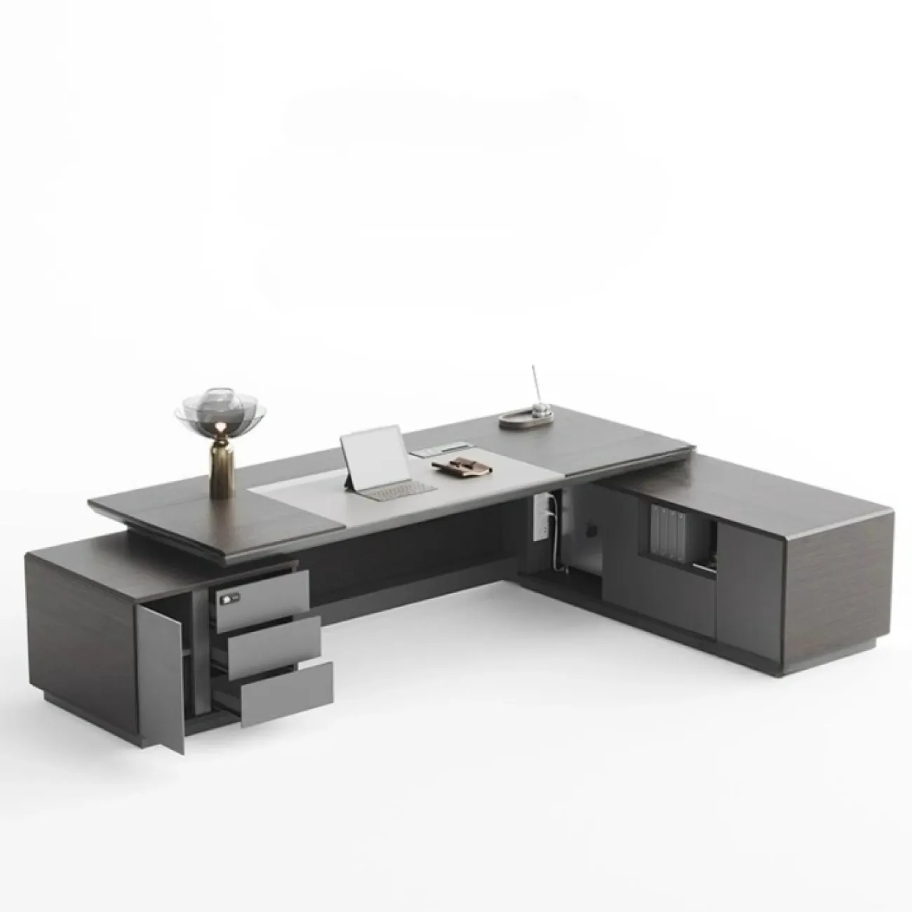 Премиальный стол руководителя Baishengfeng с подсветкой OS39990-32