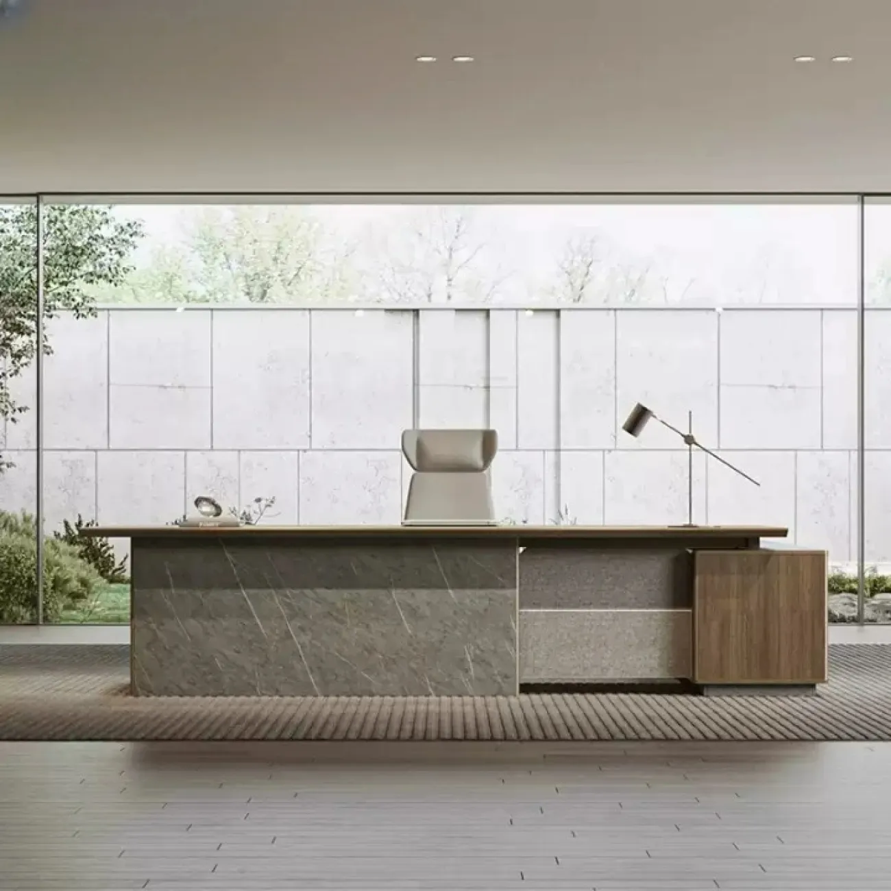 Удобная стойка ресепшен Baishengfeng из меламина RS39992-32 Удобная стойка ресепшен Baishengfeng из меламина RS39992-32