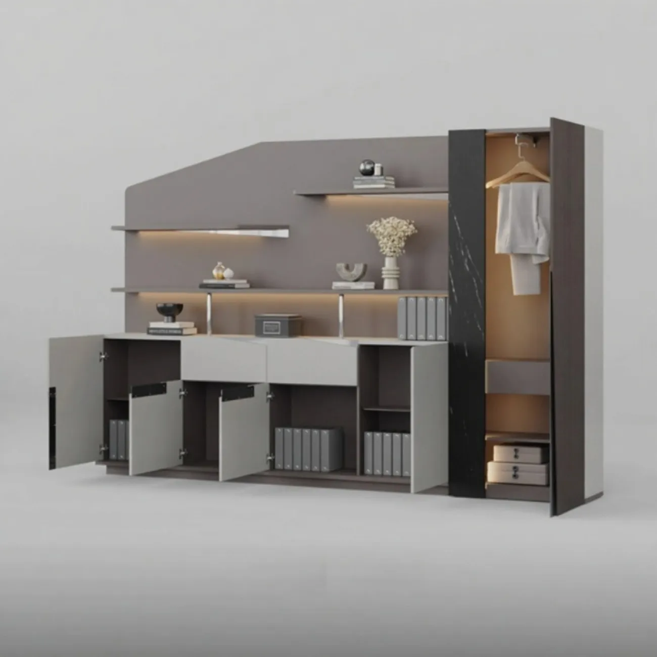 Практичный офисный шкаф Baishengfeng из ДСП SH39995-32