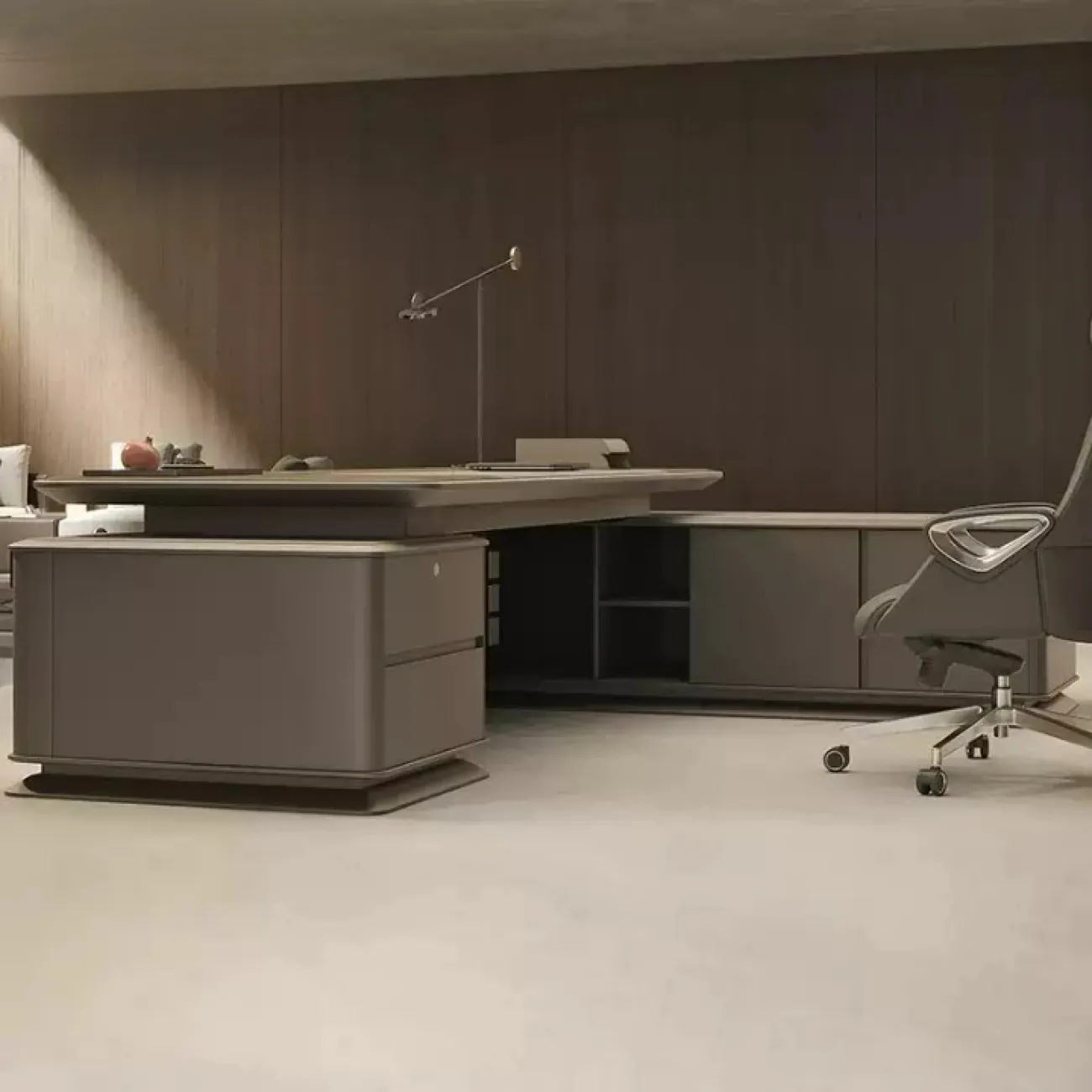 Роскошный стол руководителя Baishengfeng из МДФ OS39996-32 Роскошный стол руководителя Baishengfeng из МДФ OS39996-32