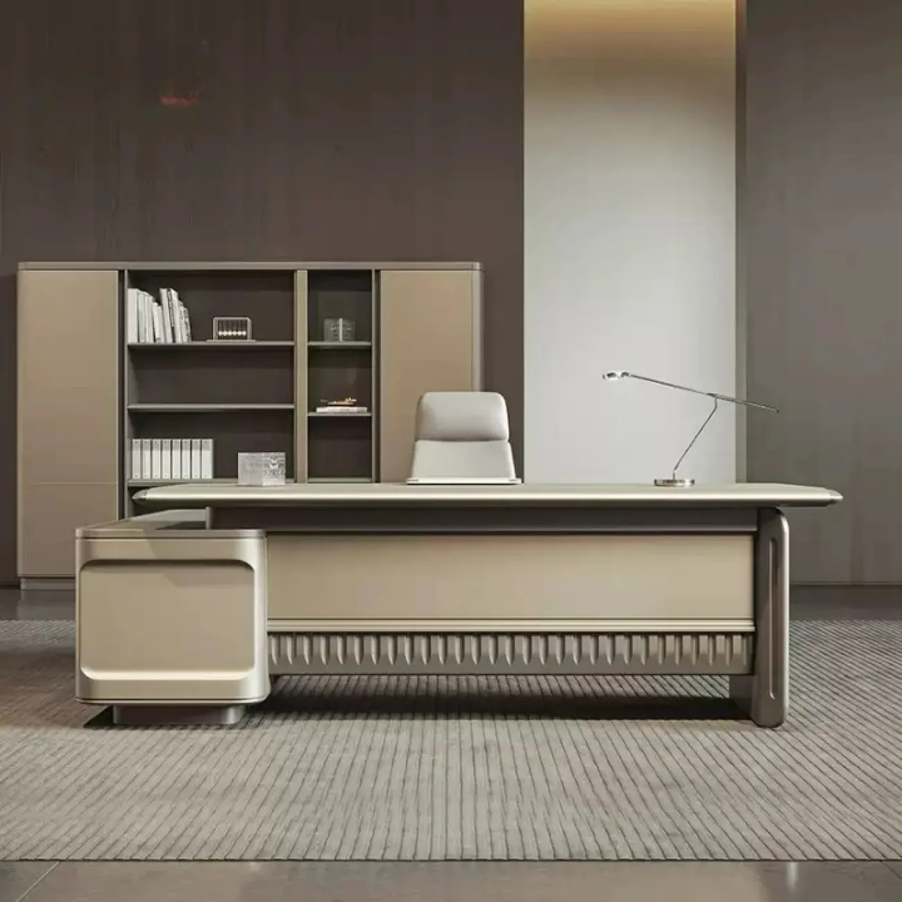 Роскошный стол руководителя Baishengfeng с подсветкой OS40009-32