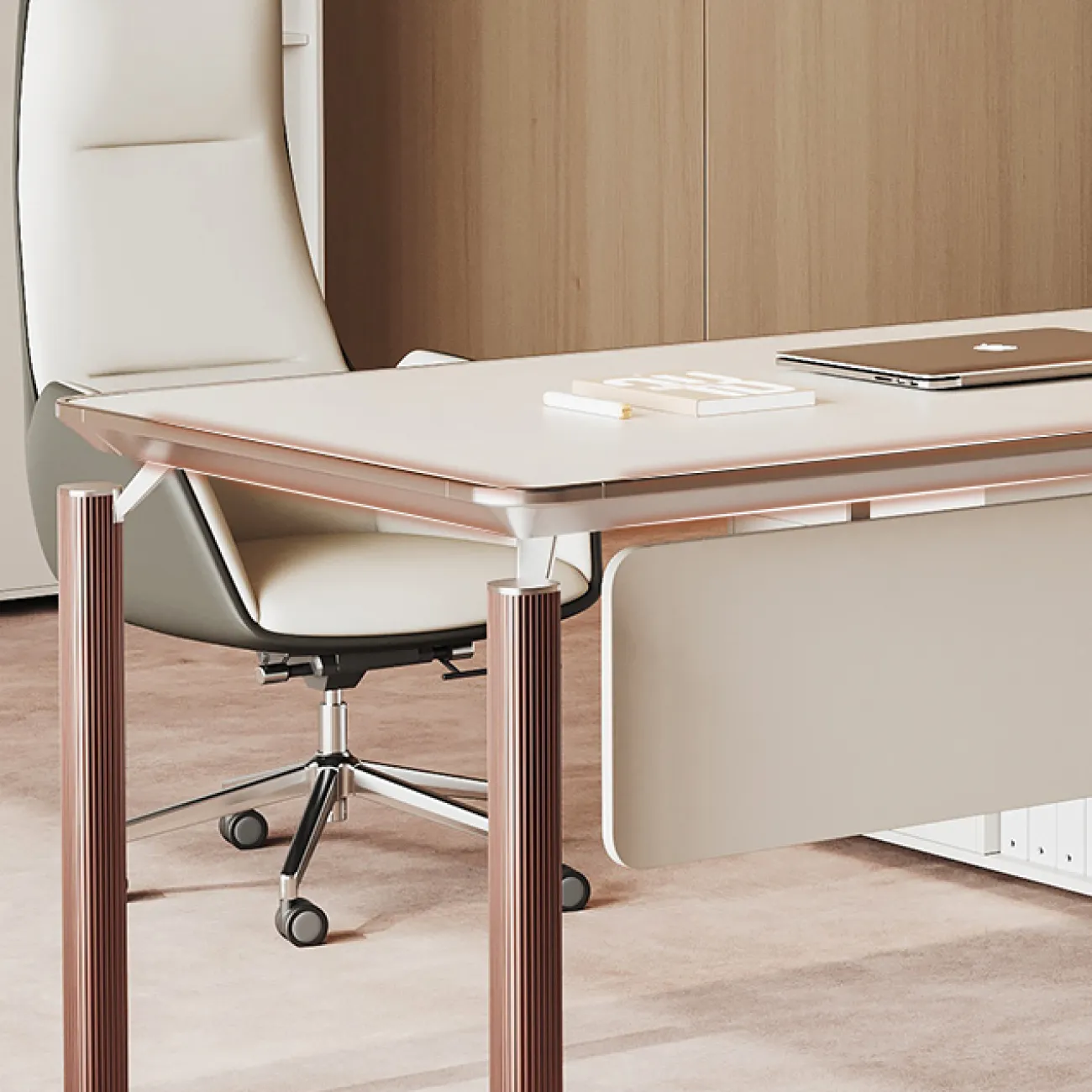 Современный стол руководителя Baishengfeng из меламина OS40012-32