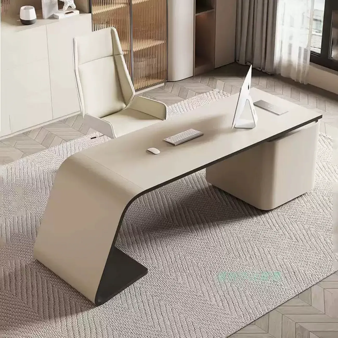 Лаконичный стол руководителя Baishengfeng из МДФ OS40016-32
