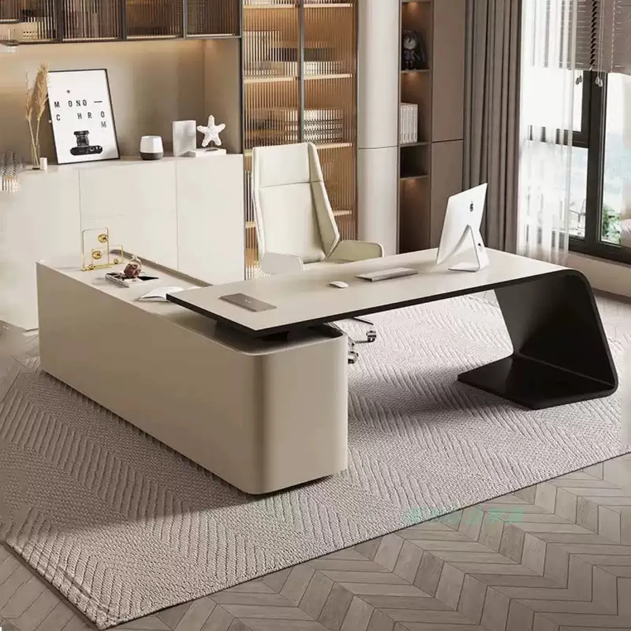 Лаконичный стол руководителя Baishengfeng из МДФ OS40016-32