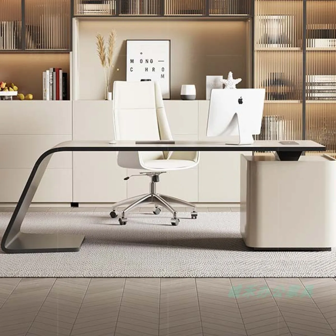 Лаконичный стол руководителя Baishengfeng из МДФ OS40016-32