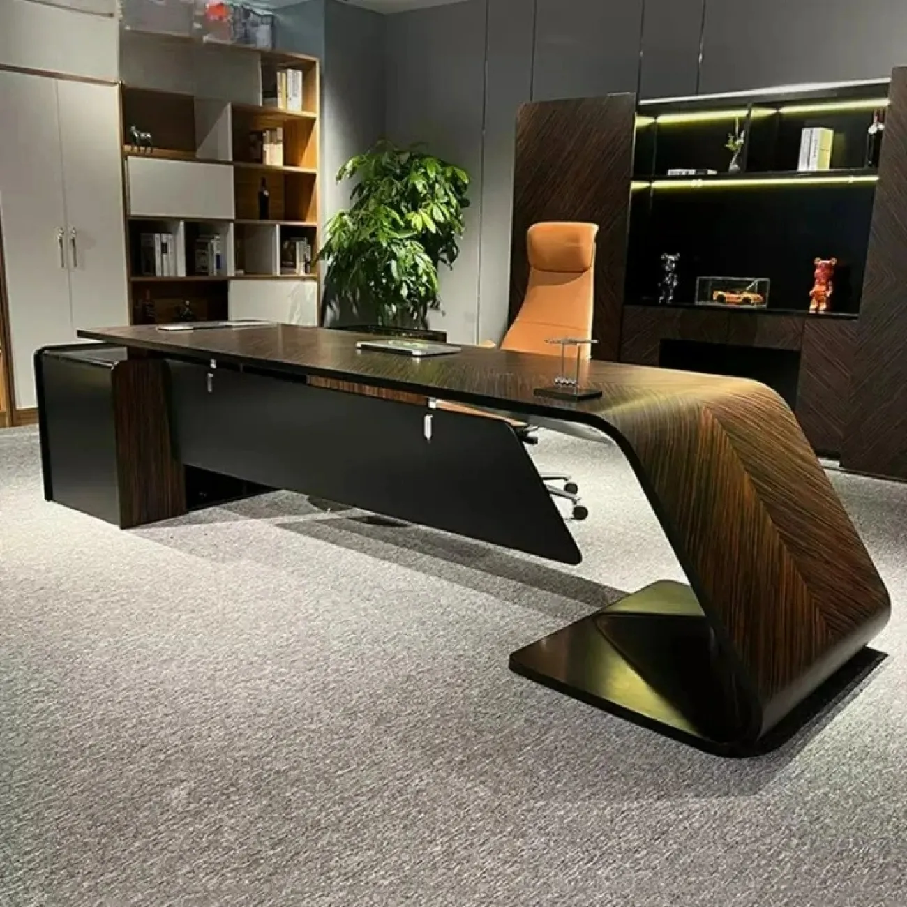 Роскошный стол руководителя Baishengfeng из МДФ OS40019-32