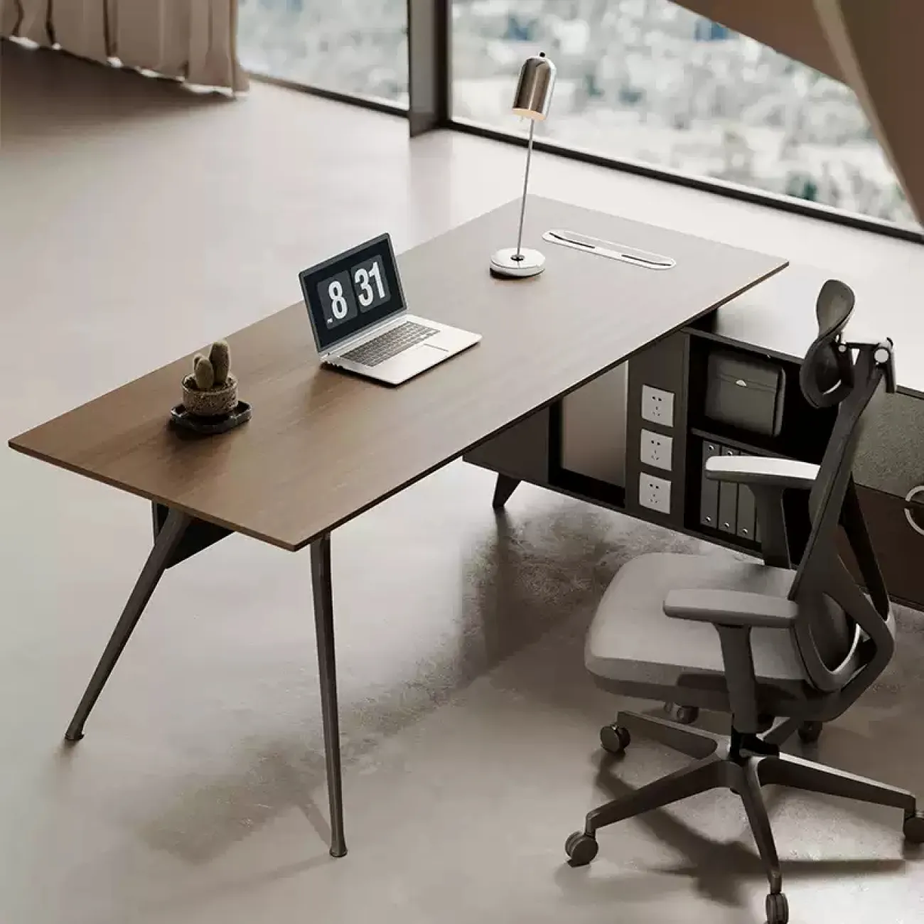 Роскошный стол руководителя Dixin из МДФ OS40022-32