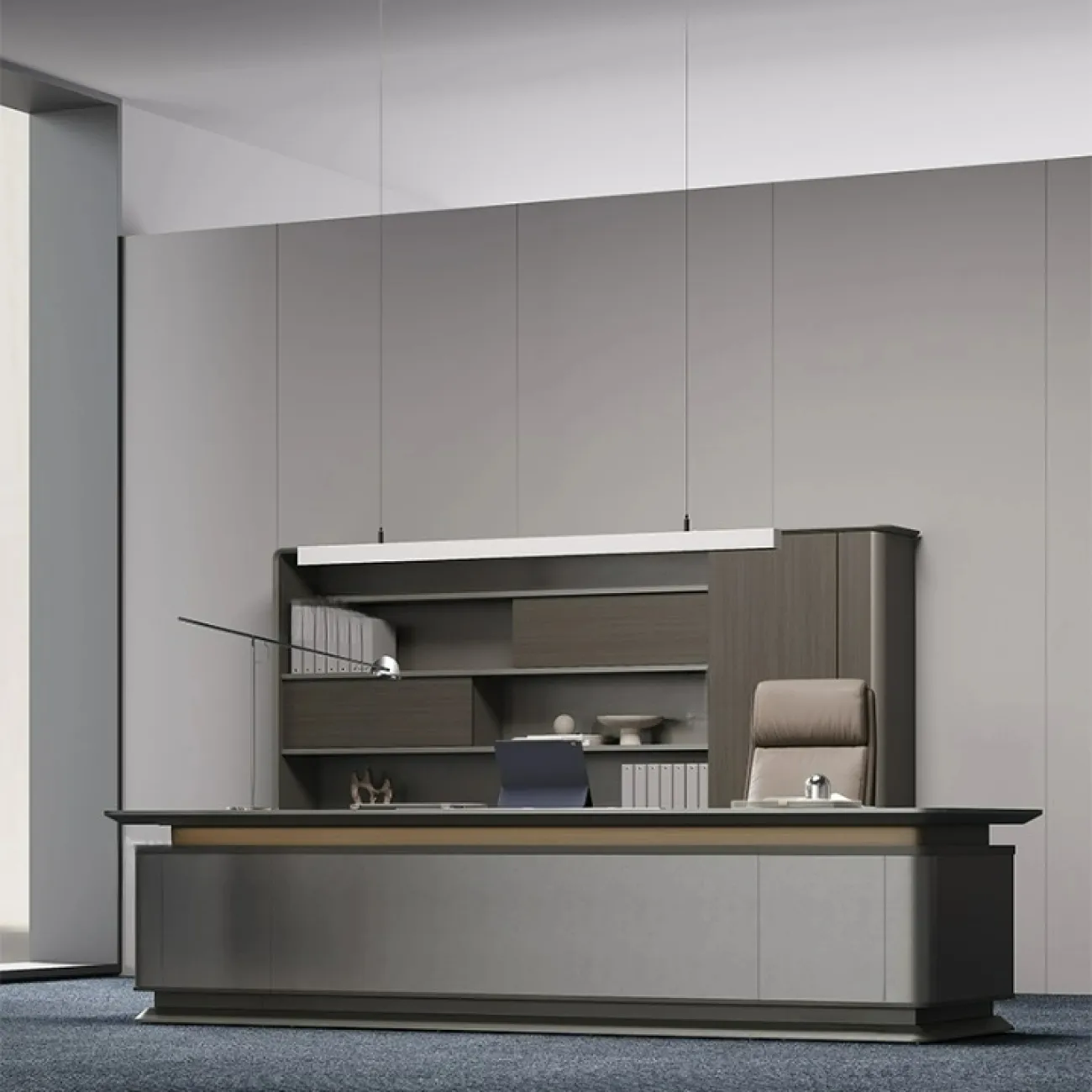 Роскошный стол руководителя Dixin из МДФ OS40024-32