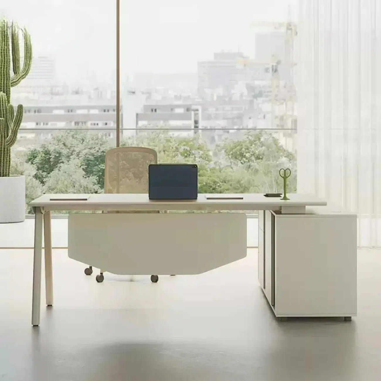 Лаконичный стол руководителя Dixin из ДСП OS40032-32 Лаконичный стол руководителя Dixin из ДСП OS40032-32