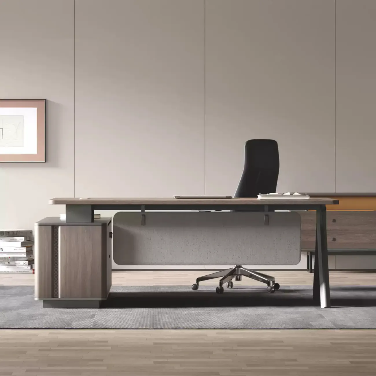 Лаконичный стол руководителя Dixin из ДСП OS40033-32 Лаконичный стол руководителя Dixin из ДСП OS40033-32