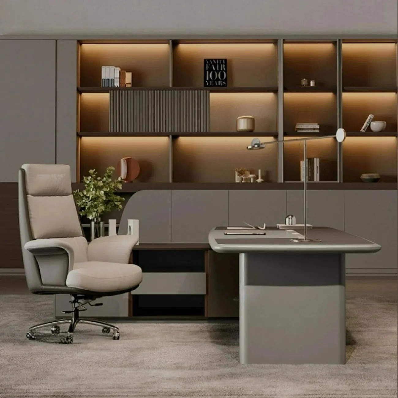 Практичный офисный шкаф Dixin с подсветкой SH40041-32
