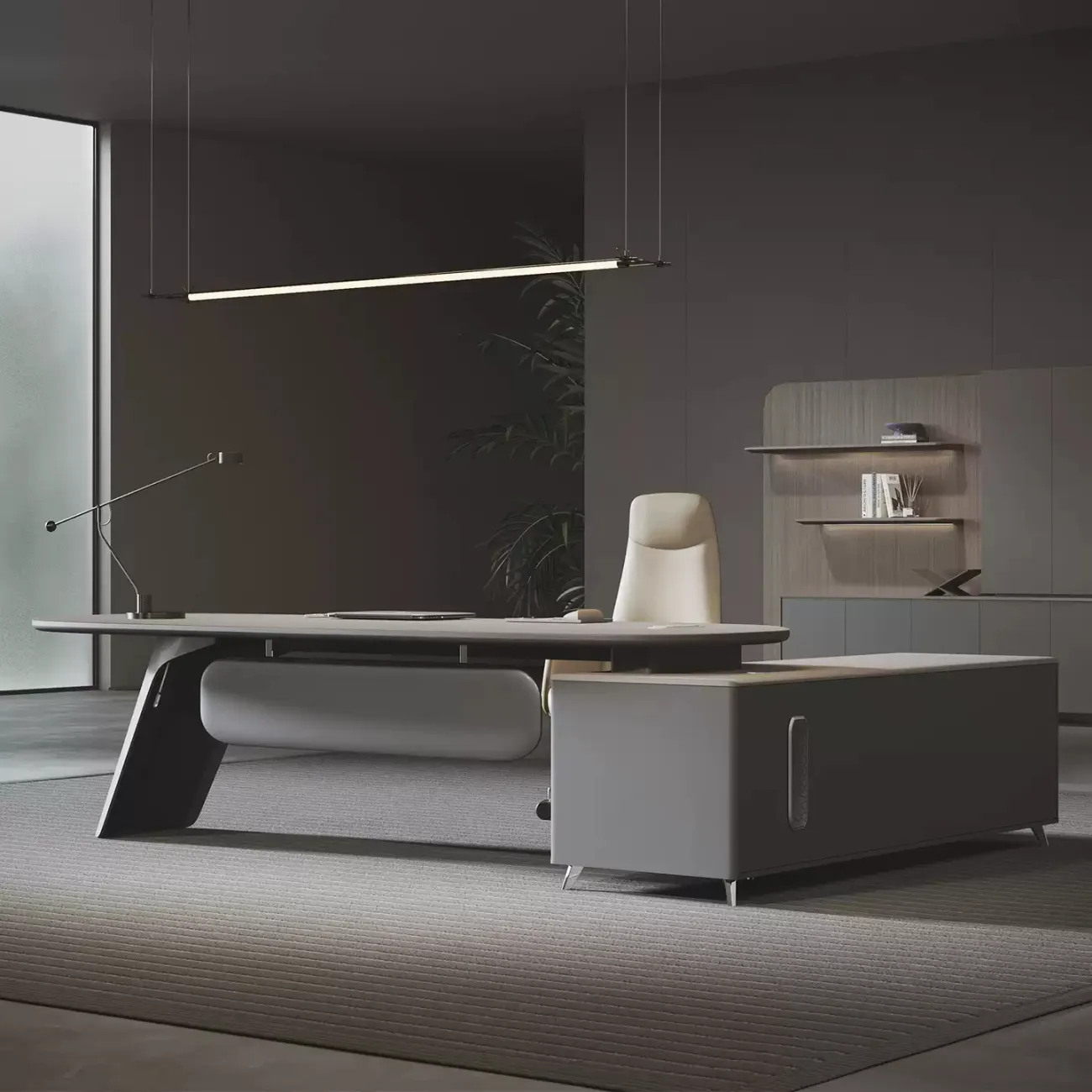 Роскошный стол руководителя Dixin из МДФ OS40043-32