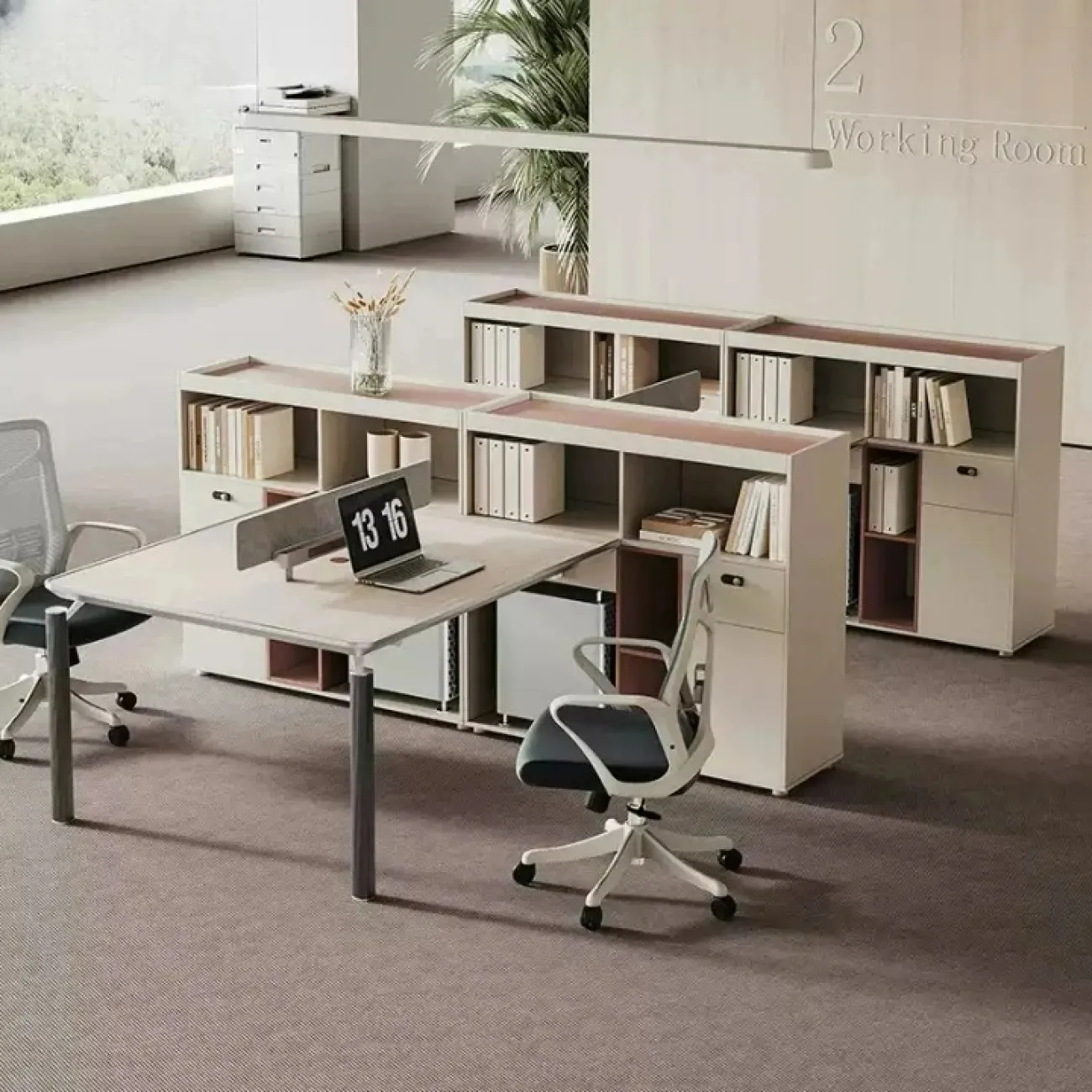 Практичный офисный стол Dixin с шкафом OS40045-32 Практичный офисный стол Dixin с шкафом OS40045-32