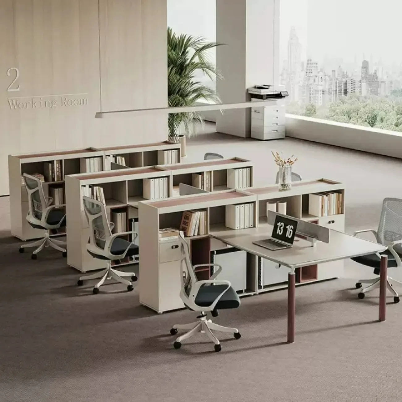 Практичный офисный стол Dixin с шкафом OS40045-32 Практичный офисный стол Dixin с шкафом OS40045-32