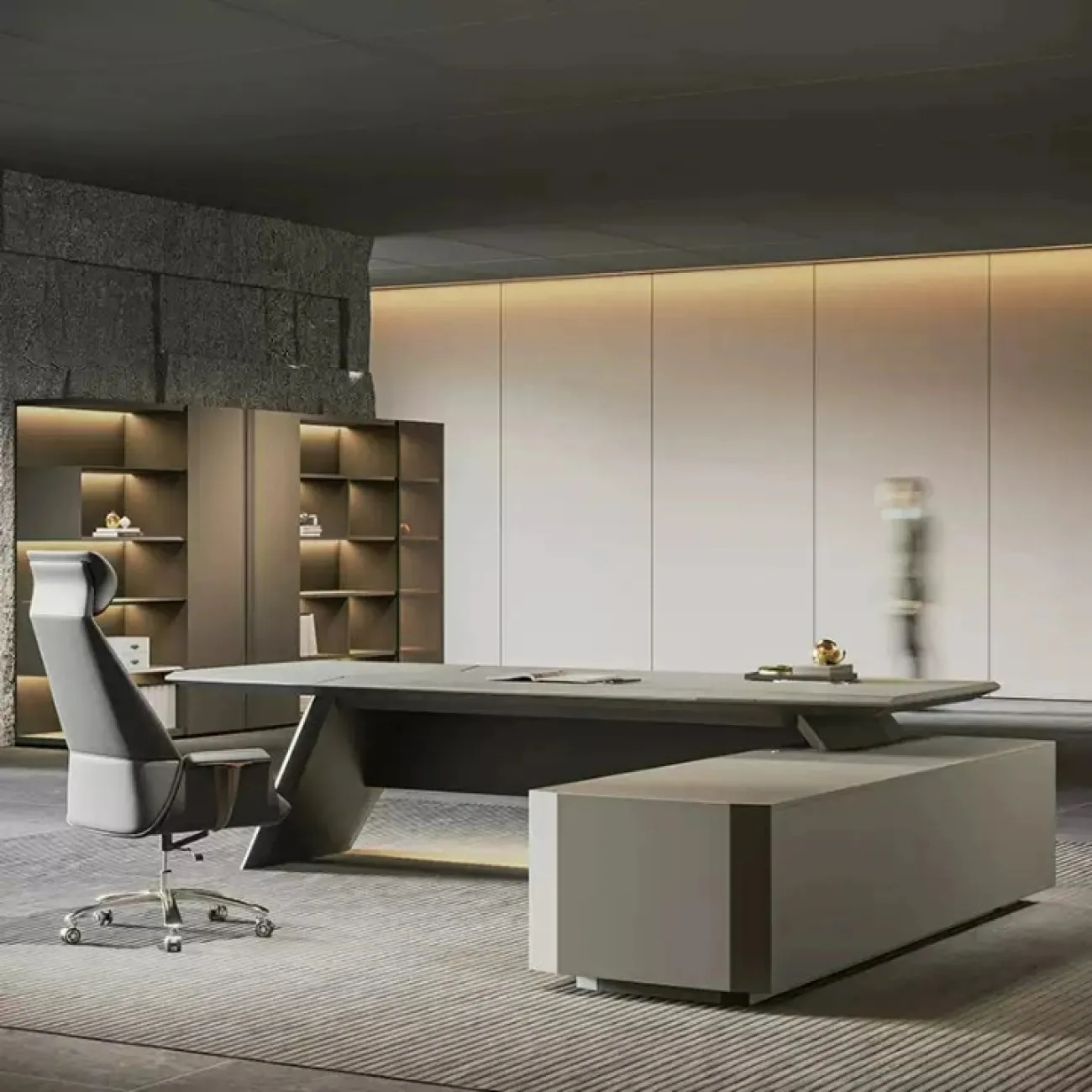 Роскошный стол руководителя Dixin с подсветкой OS40050-32