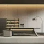 Роскошный стол руководителя Dixin с подсветкой OS40050-32