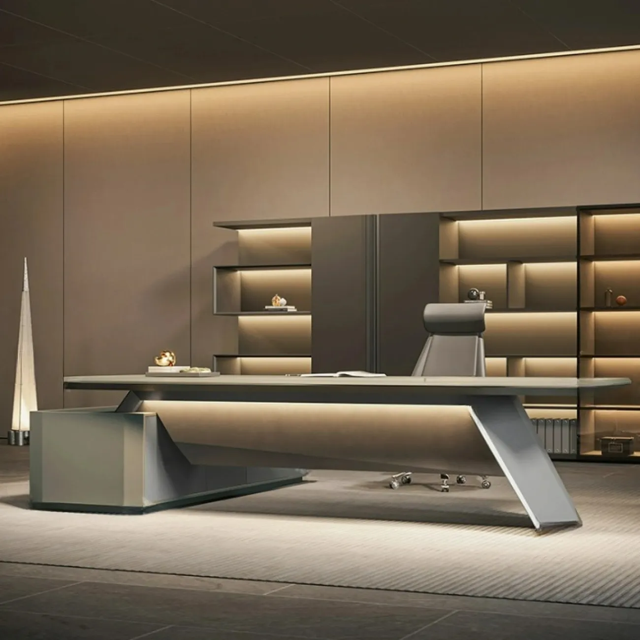 Роскошный стол руководителя Dixin с подсветкой OS40050-32