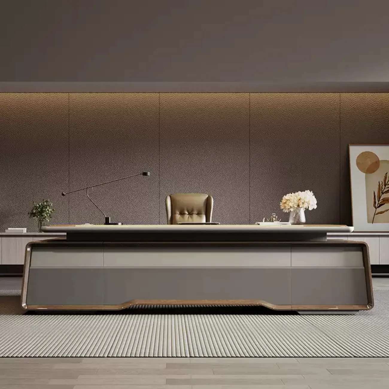 Практичный стол руководителя Dixin из МДФ OS40055-32