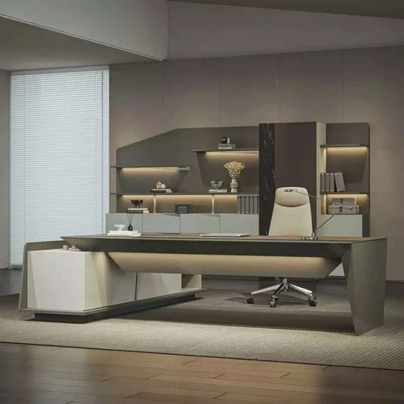 Практичный стол руководителя Dixin из ДСП OS40056-32