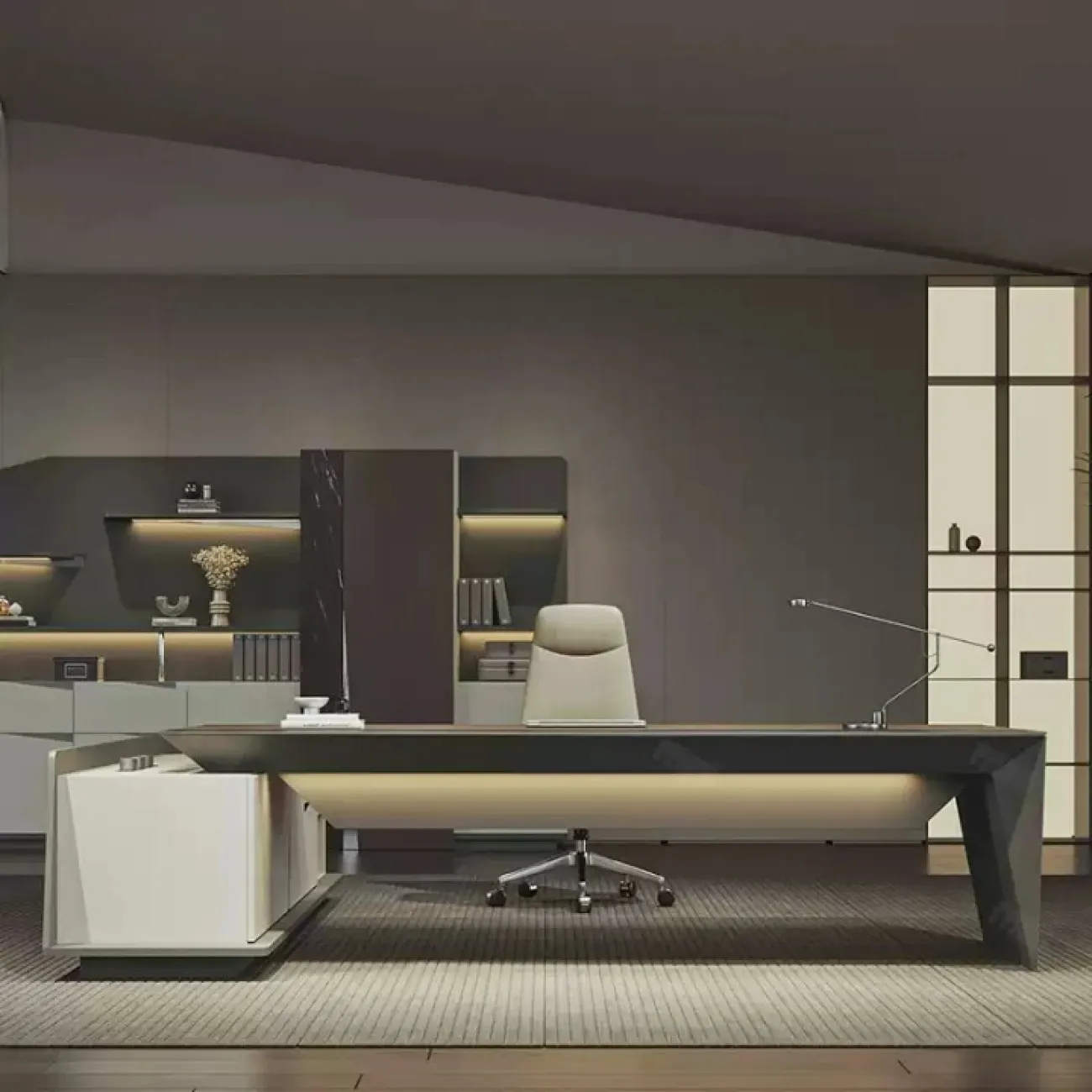 Практичный стол руководителя Dixin из ДСП OS40056-32