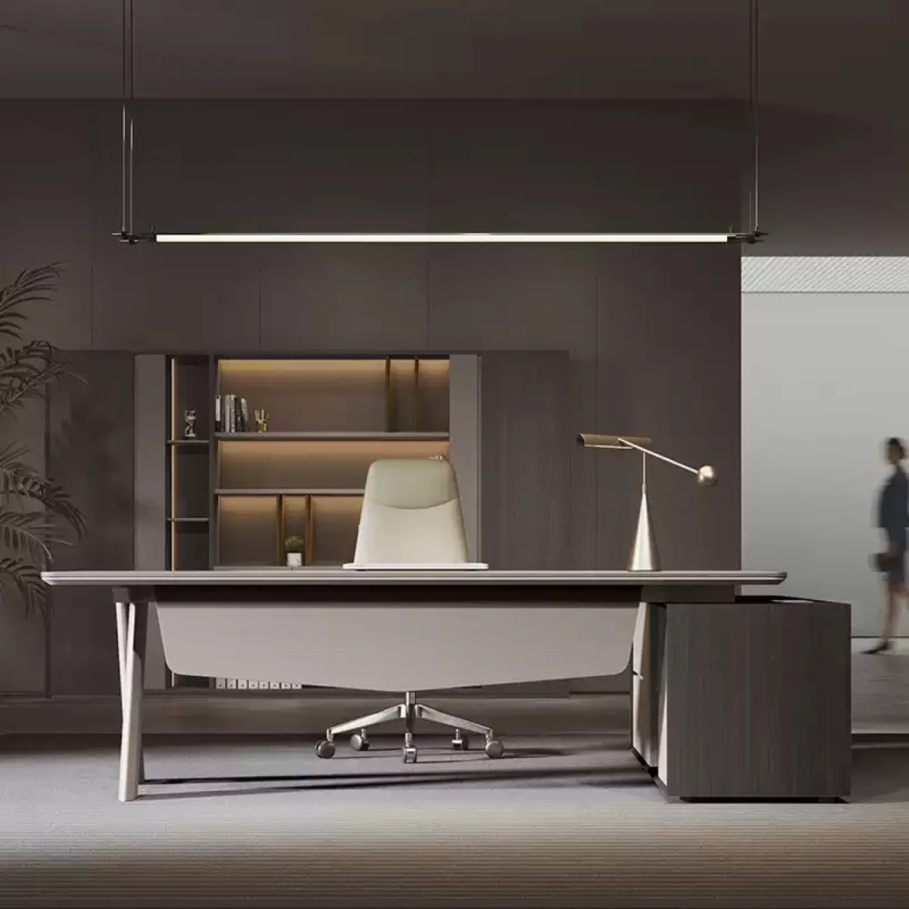 Практичный стол руководителя Dixin из ДСП OS40058-32