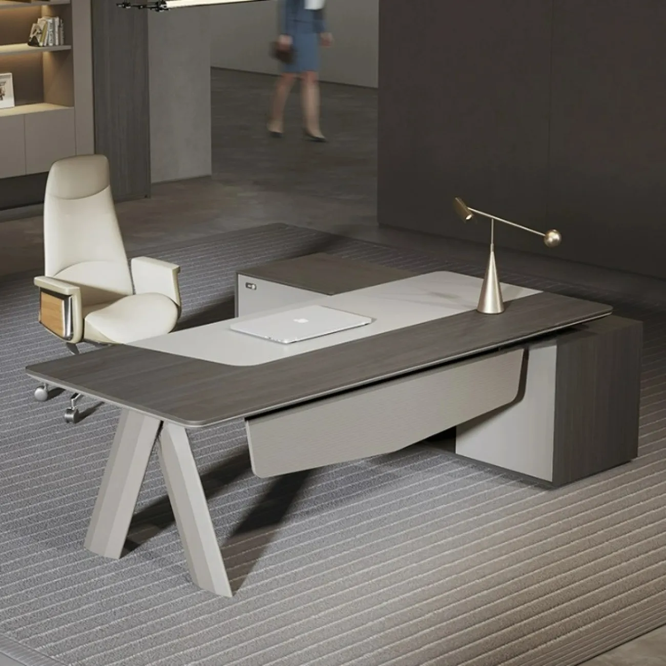 Практичный стол руководителя Dixin из ДСП OS40058-32