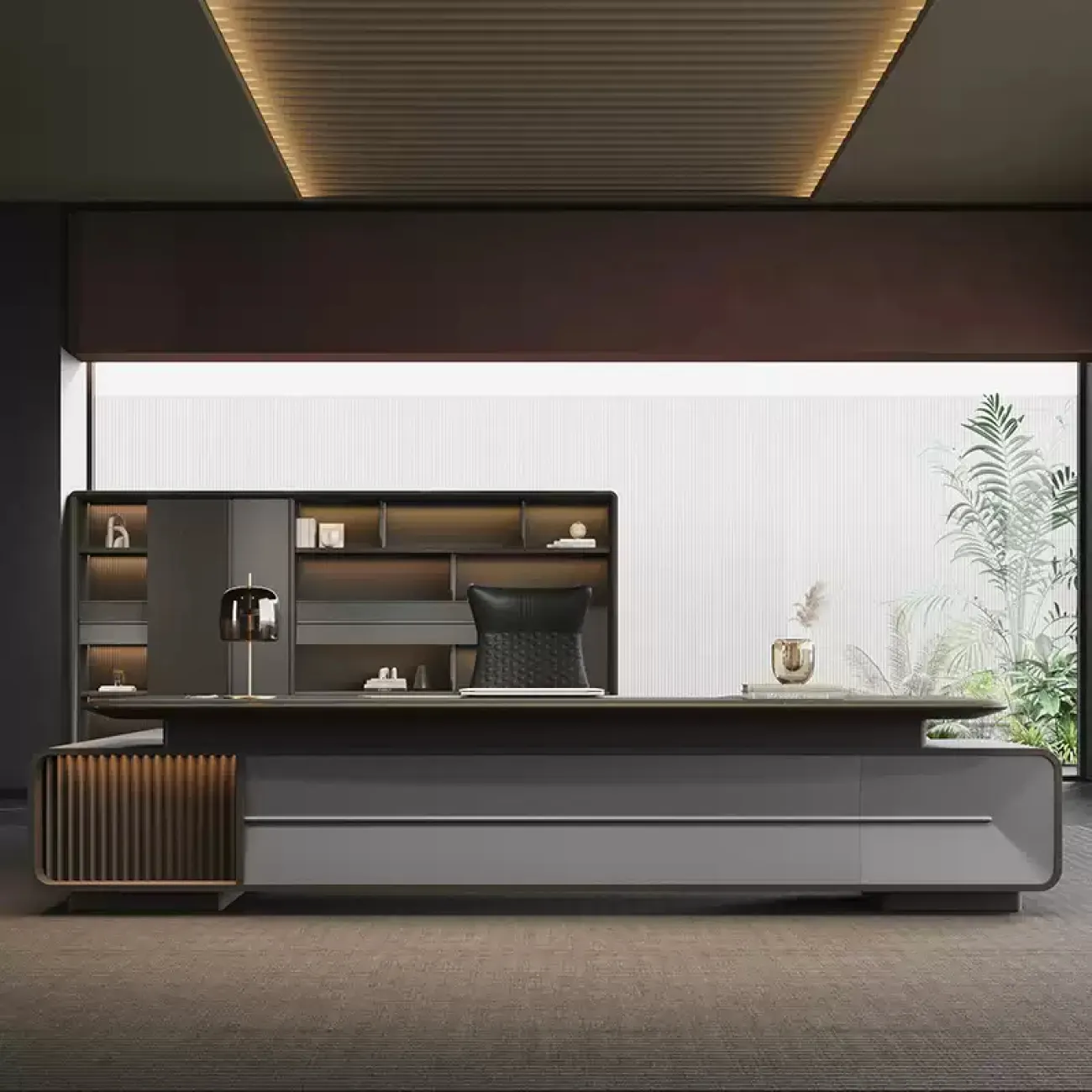 Роскошный стол руководителя Dixin из ореха OS40060-32 Роскошный стол руководителя Dixin из ореха OS40060-32