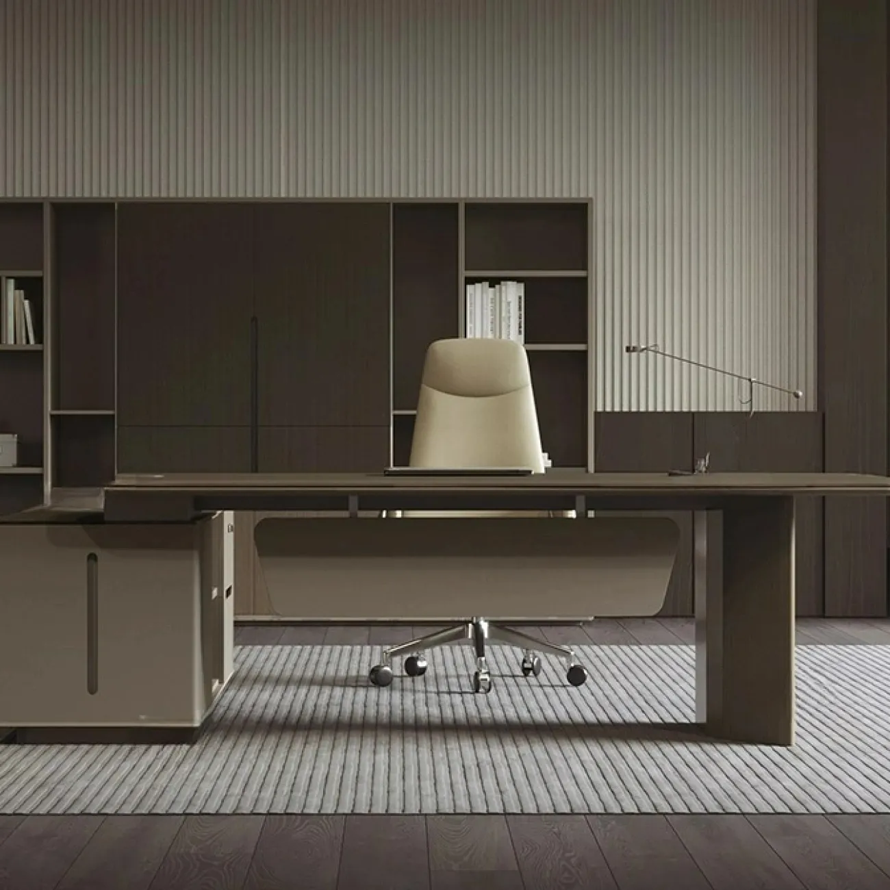 Роскошный стол руководителя Dixin из МДФ OS40062-32 Роскошный стол руководителя Dixin из МДФ OS40062-32