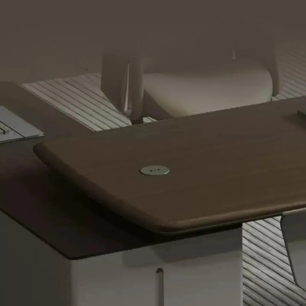 Роскошный стол руководителя Dixin из МДФ OS40062-32 Роскошный стол руководителя Dixin из МДФ OS40062-32