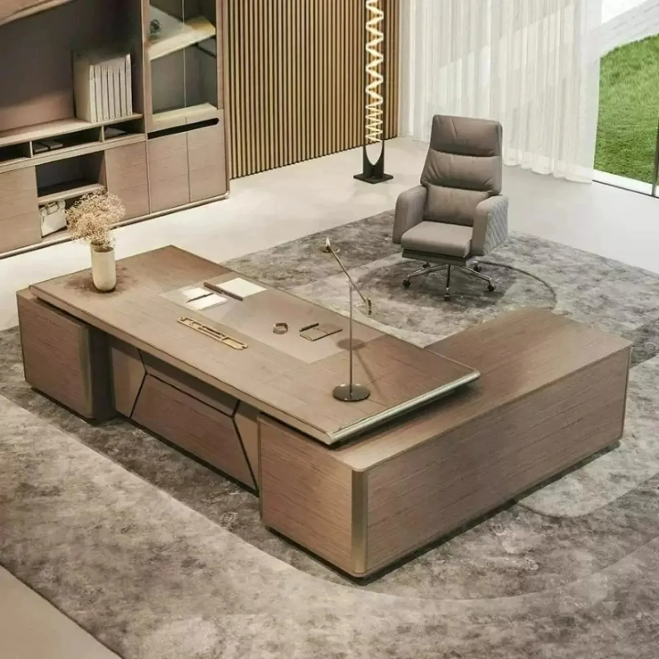 Роскошный стол руководителя Dixin из ДСП OS40066-32