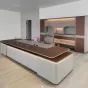 Роскошный стол руководителя Dixin с подсветкой OS40069-32