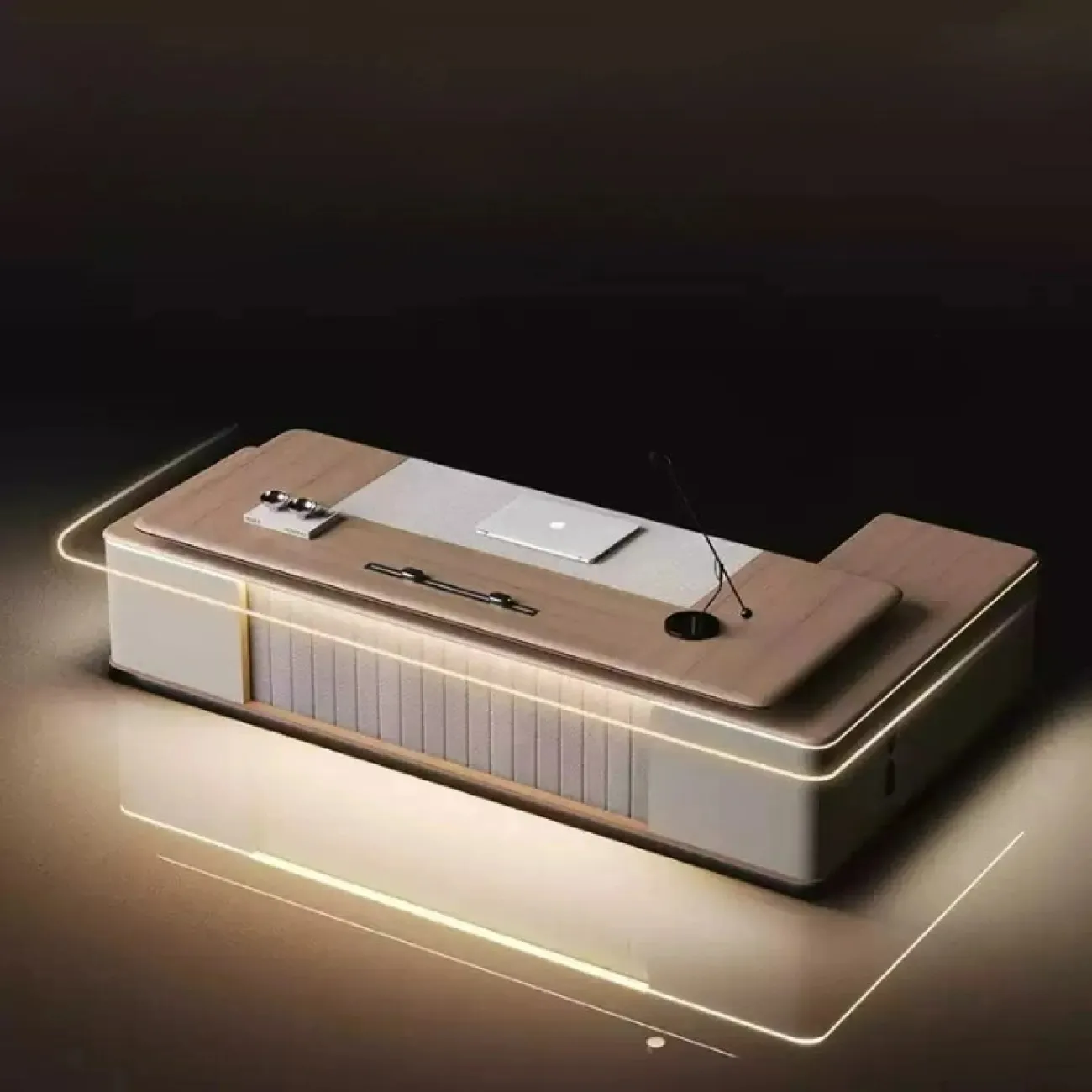 Роскошный стол руководителя Dixin с подсветкой OS40069-32