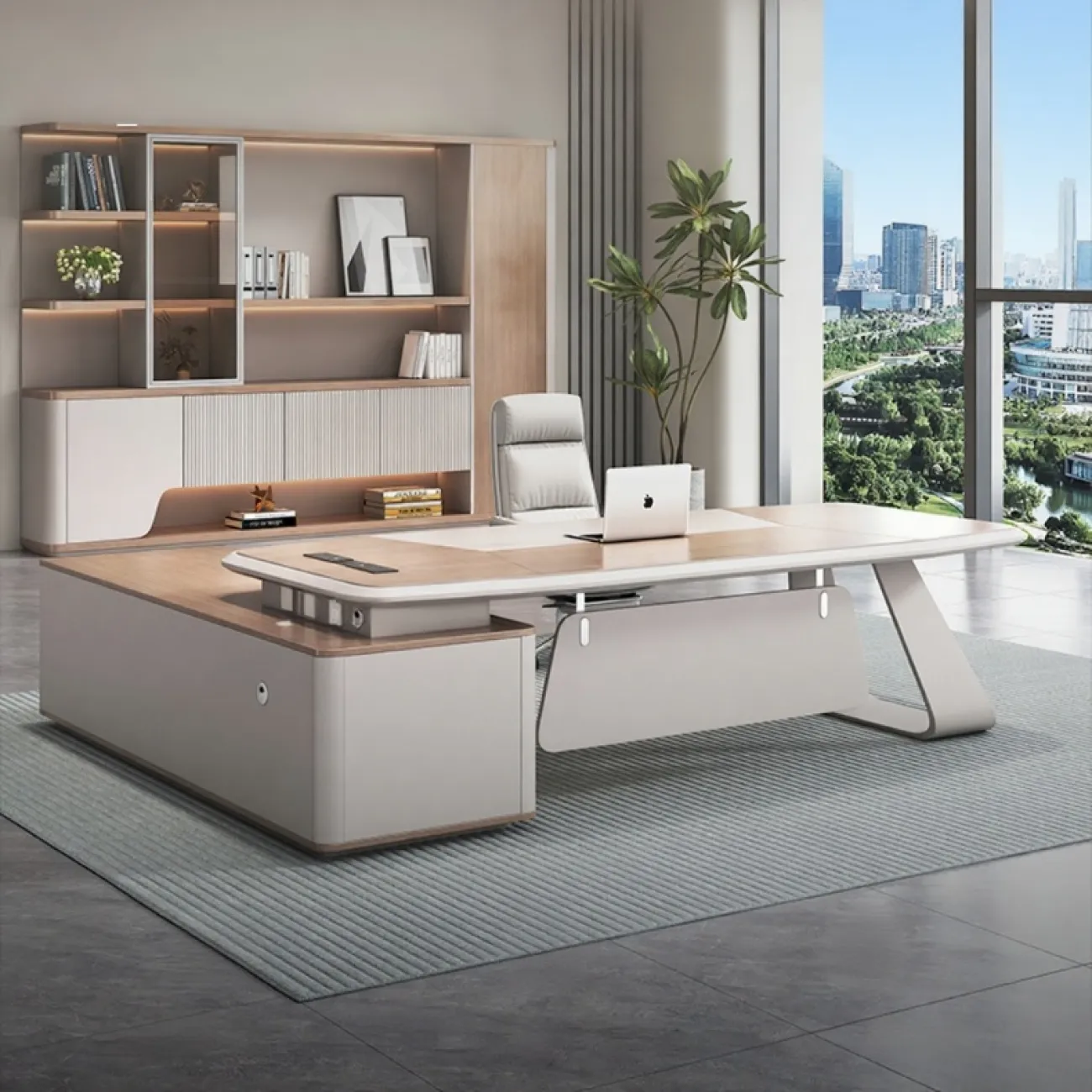 Роскошный стол руководителя Shanshun из меламина OS40075-32 Роскошный стол руководителя Shanshun из меламина OS40075-32