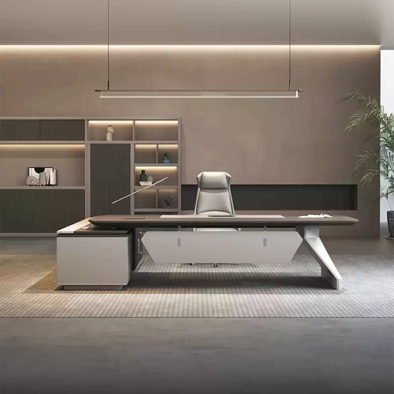 Роскошный стол руководителя Guanglan из ДСП OS40079-32 Роскошный стол руководителя Guanglan из ДСП OS40079-32