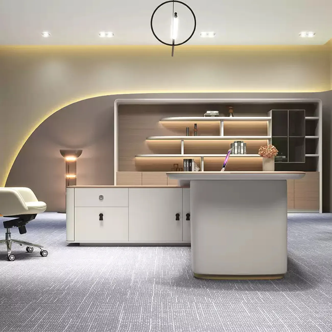 Роскошный стол руководителя Guanglan из МДФ OS40081-32