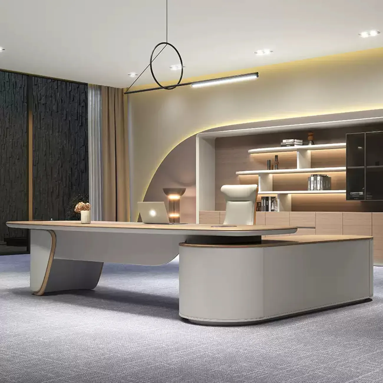 Роскошный стол руководителя Guanglan из МДФ OS40081-32