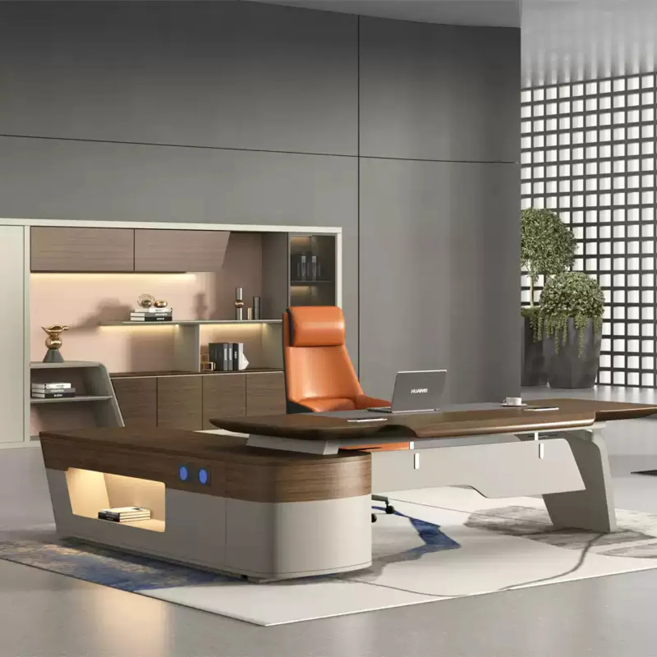 Роскошный стол руководителя Guanglan из МДФ OS40086-32 Роскошный стол руководителя Guanglan из МДФ OS40086-32