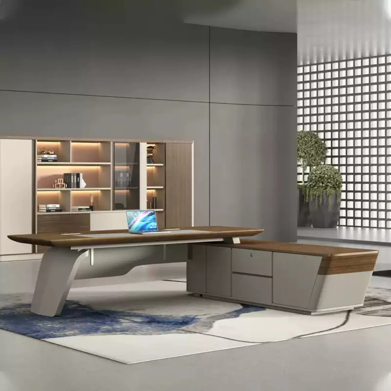 Роскошный стол руководителя Guanglan из МДФ OS40086-32 Роскошный стол руководителя Guanglan из МДФ OS40086-32