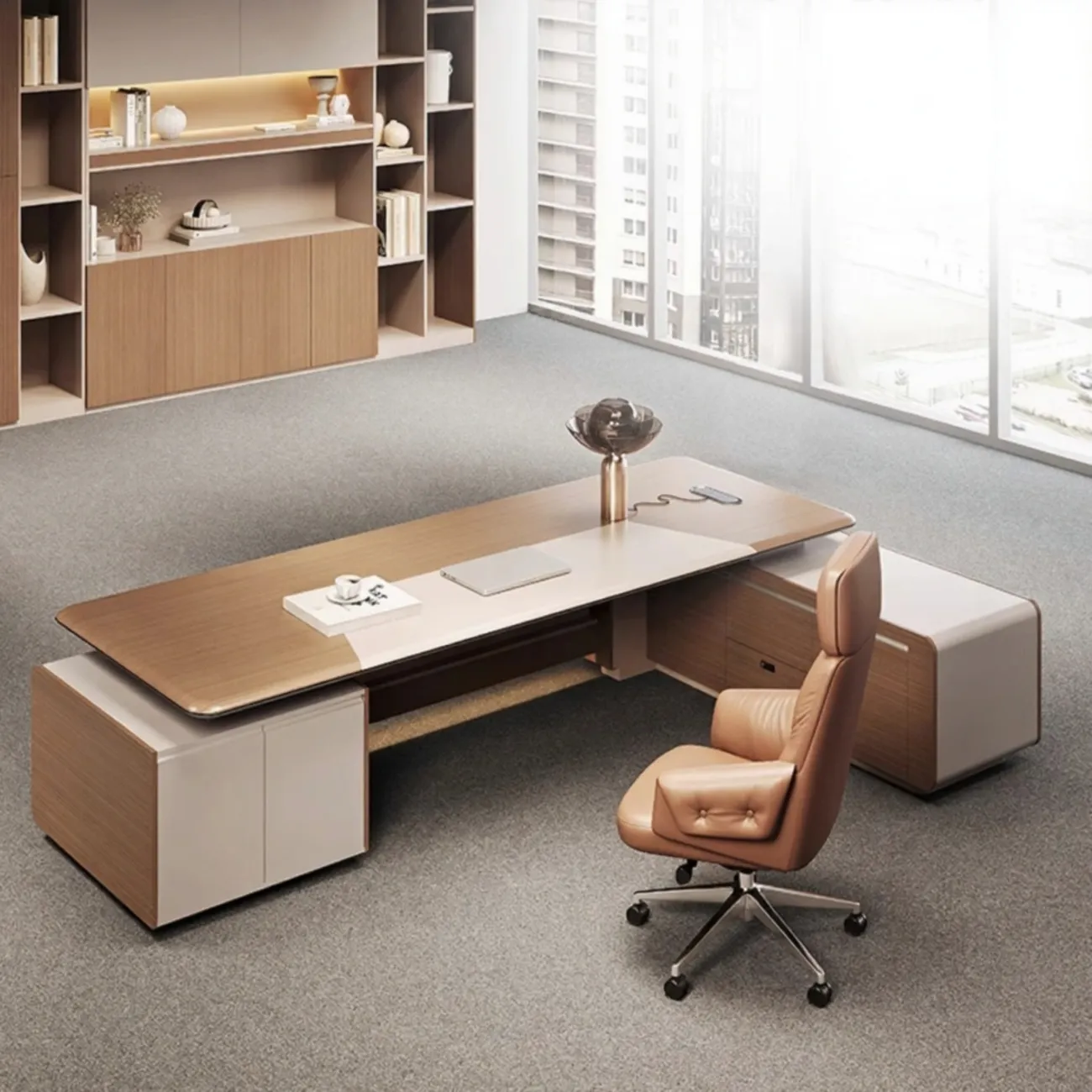 Роскошный стол руководителя Wolin из меламина OS40091-32