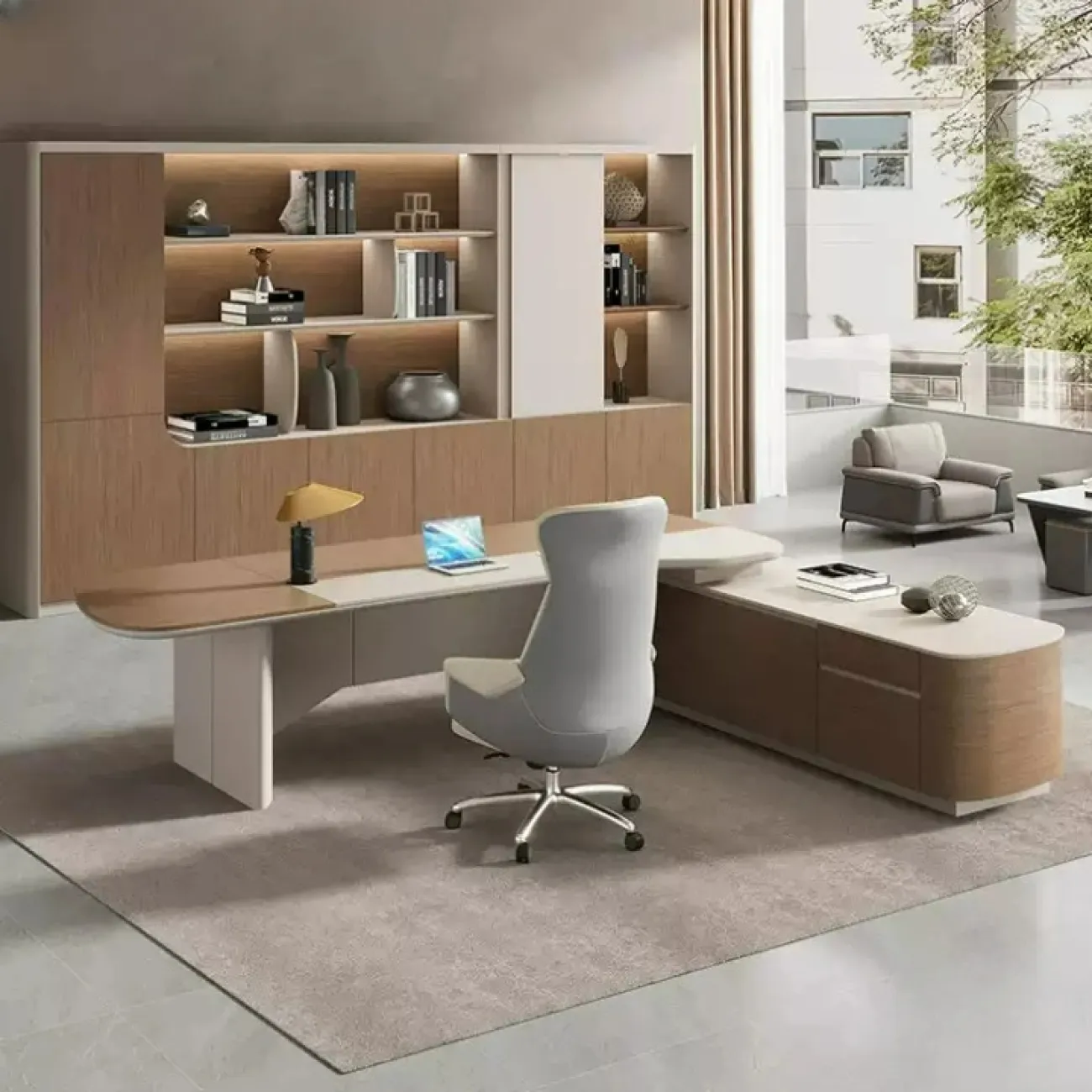 Роскошный стол руководителя Wolin из ДСП OS40093-32