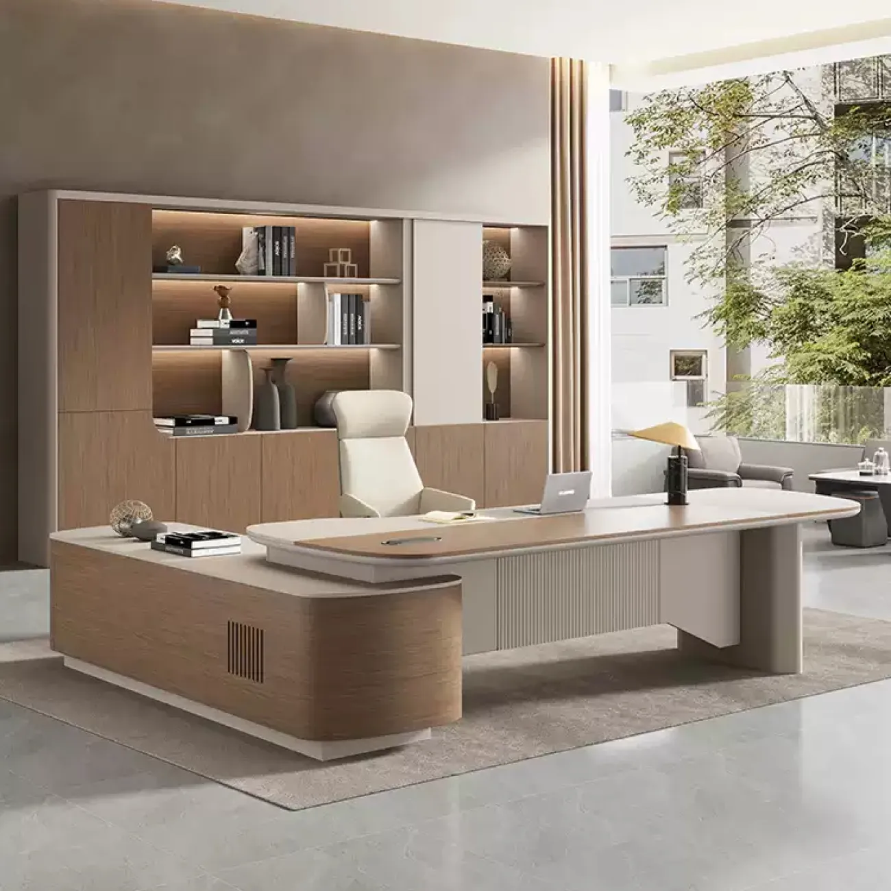 Практичный офисный шкаф Wolin из ДСП SH40094-32