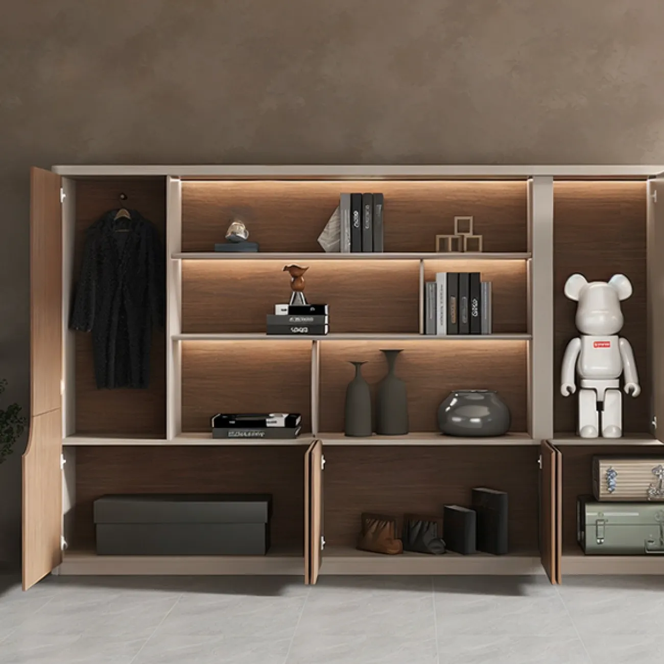 Практичный офисный шкаф Wolin из ДСП SH40094-32