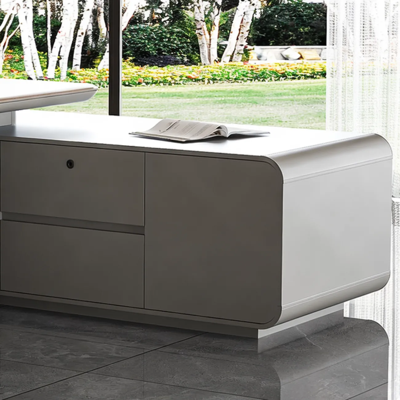 Роскошный стол руководителя Wolin из МДФ OS40095-32