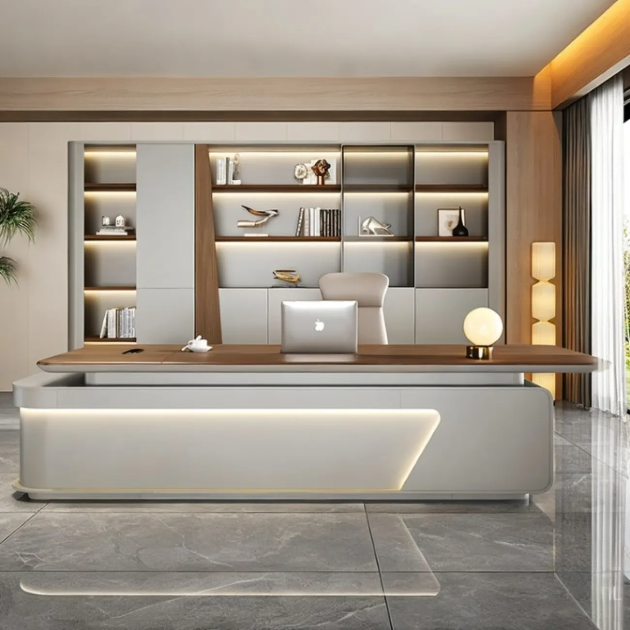 Роскошный стол руководителя Wolin из МДФ OS40095-32