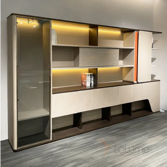 Удобный офисный шкаф Wolin с подсветкой SH40102-32 Удобный офисный шкаф Wolin с подсветкой SH40102-32