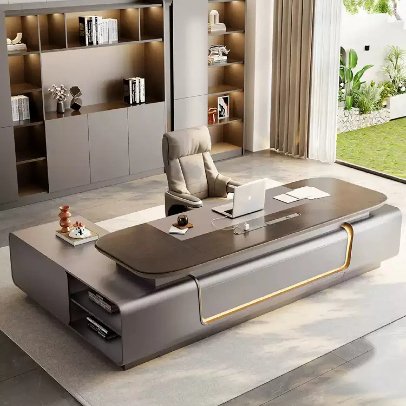 Удобный офисный шкаф Wolin с подсветкой OS40104-32